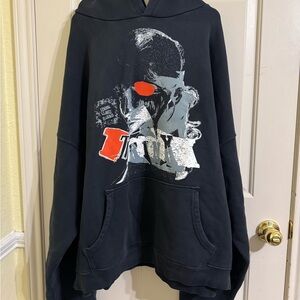 Black Graphic Hoodie